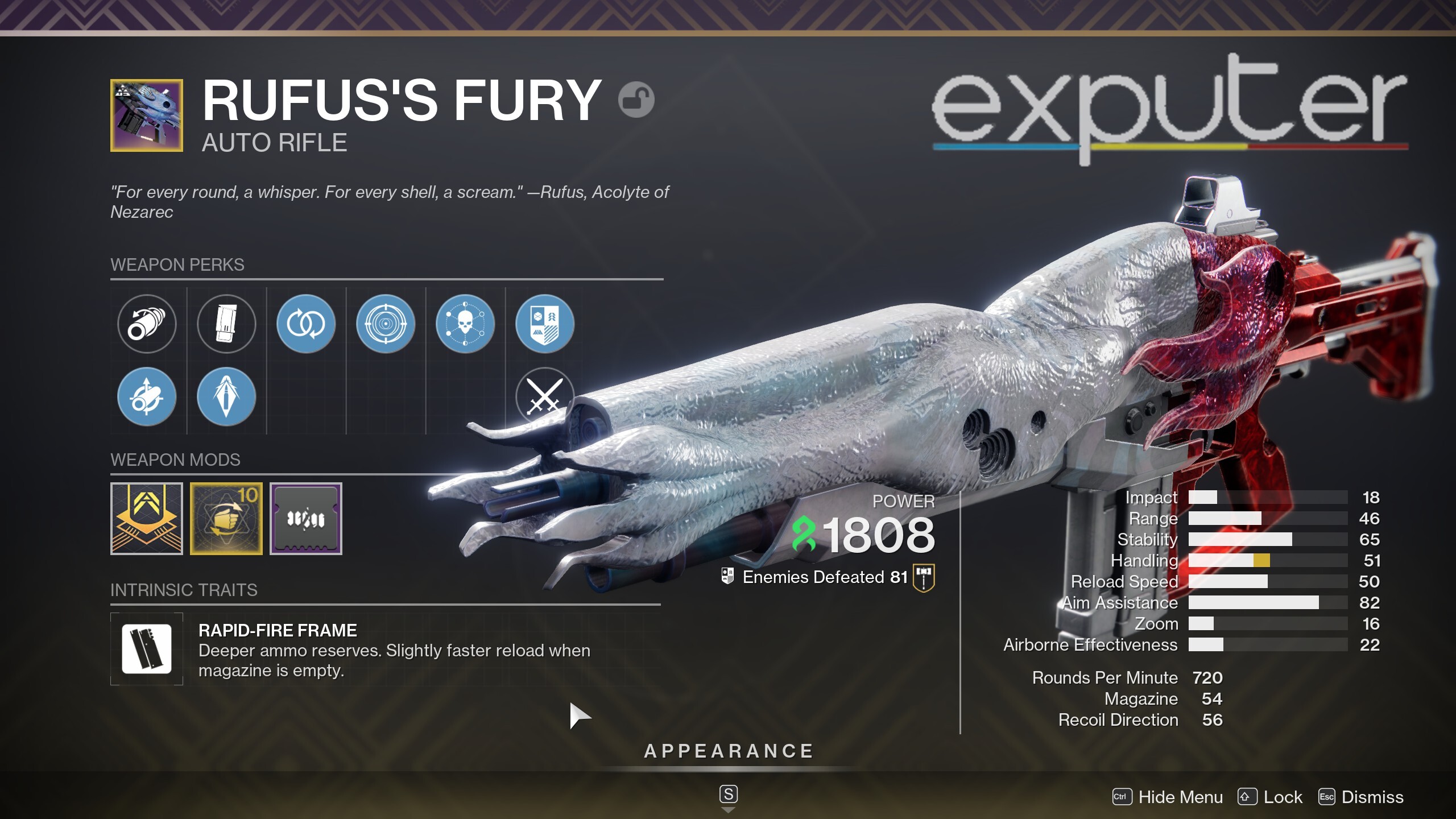 destiny 2 rufus fury