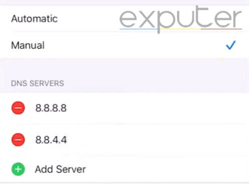 ios dns settings