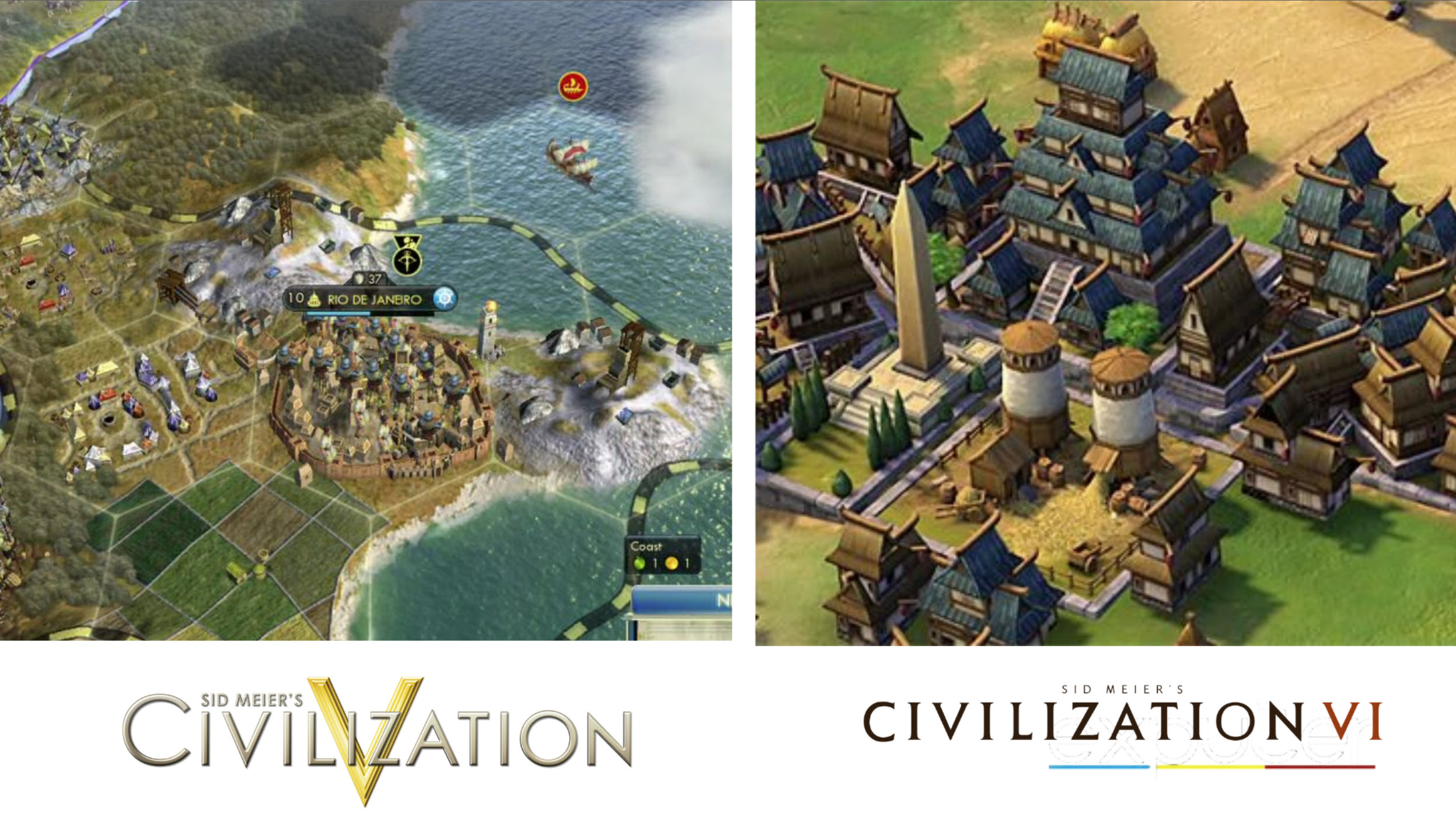 Civ 5 vs Civ 6 City States