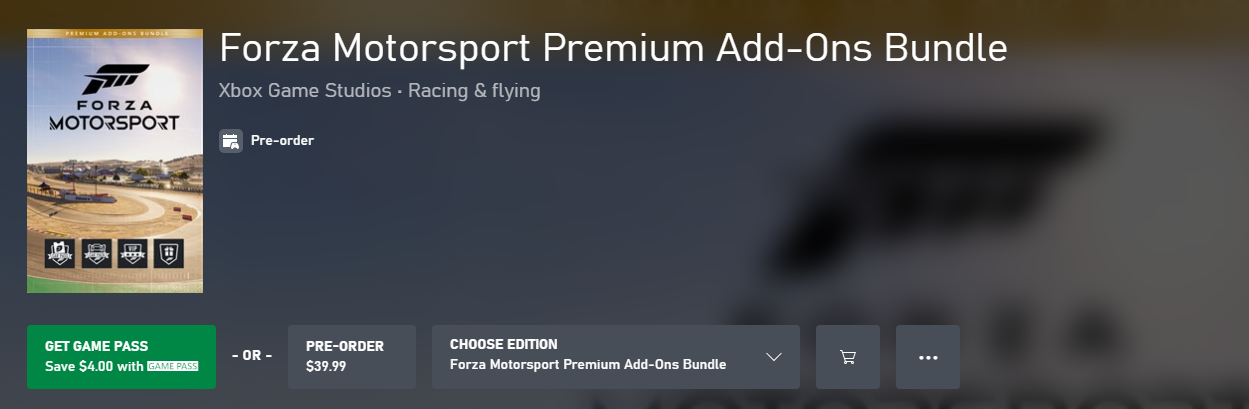 Forza Motorsport Premium Add-Ons Bundle