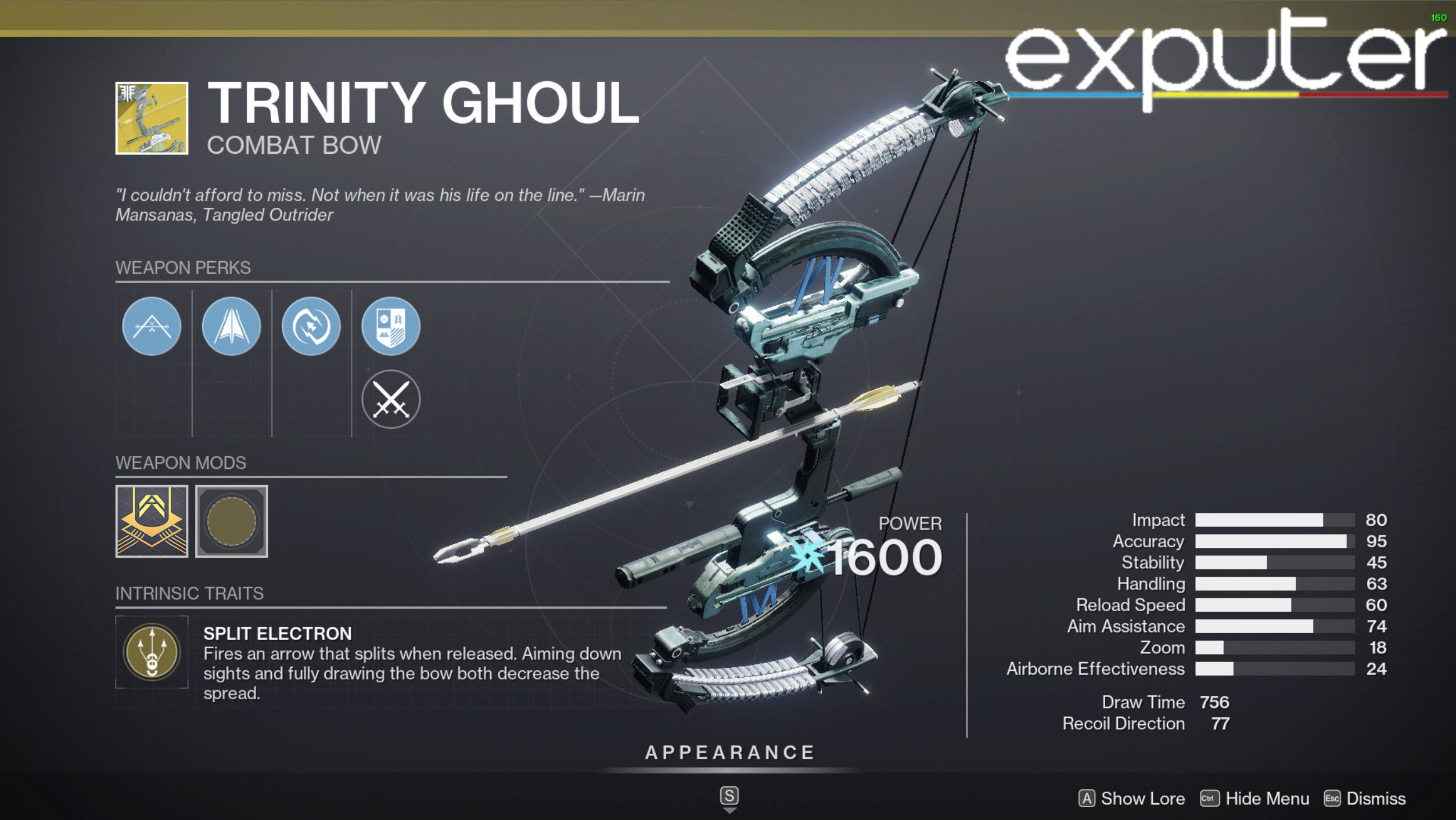 arc exotic bow destiny 2