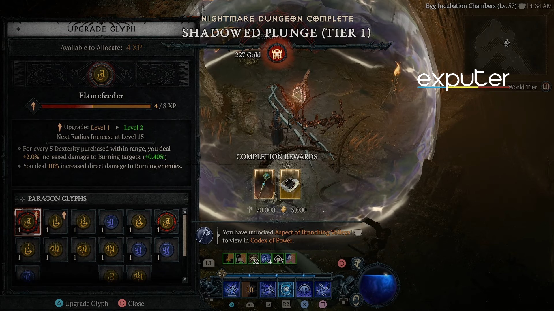 Completion Rewards shadowed plunge diablo 4 