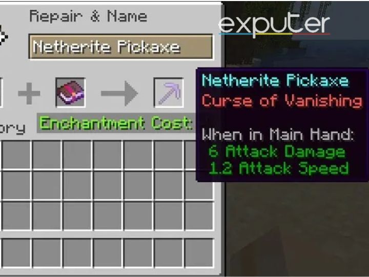 Minecraft: Curse of Vanishing