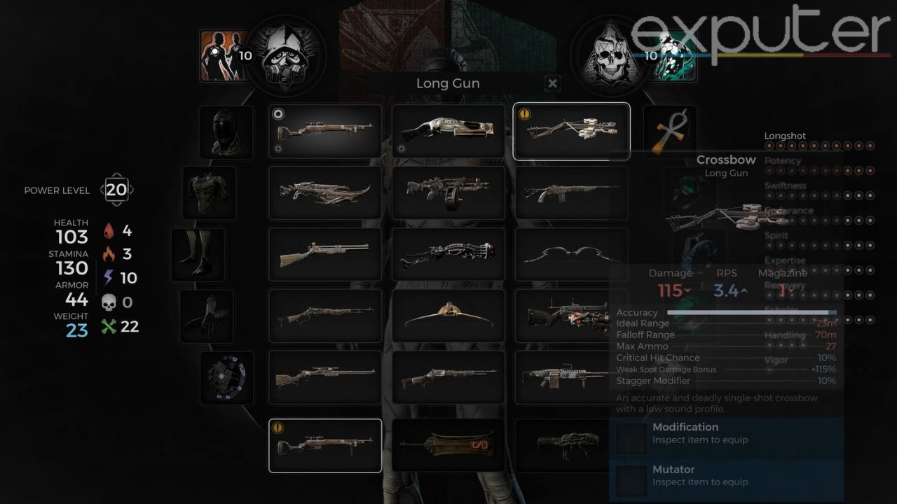 Image shows Long Gun Crossbow