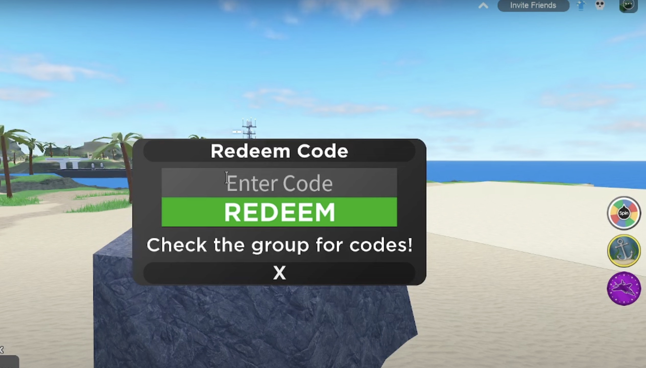 Redeeming Military Tycoon Codes.