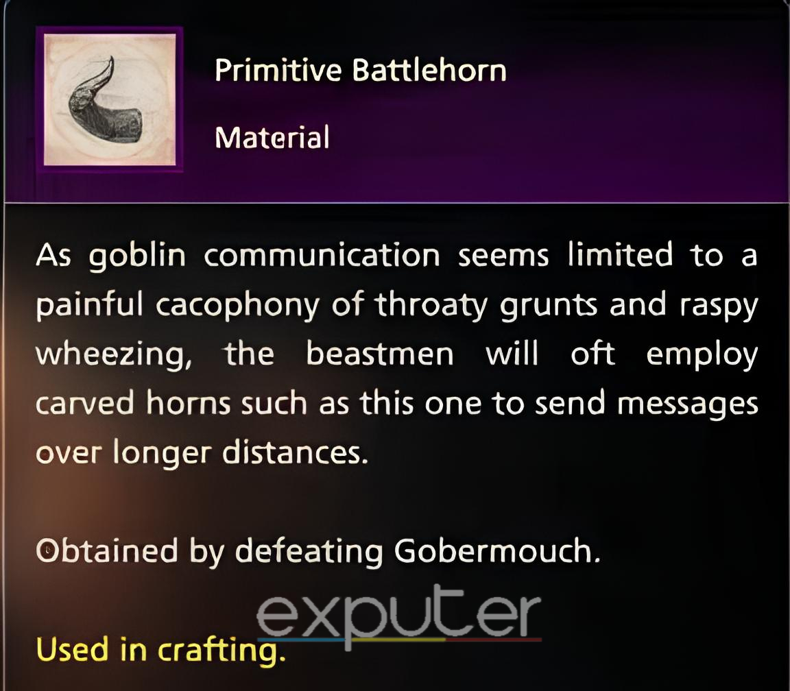 Primitive Battlehorn ff16