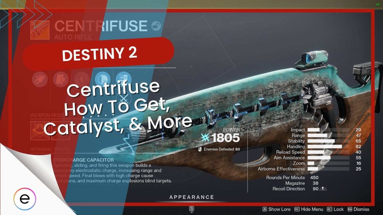 Destiny 2 Centrifuse [Stats, Catalyst, & Build]
