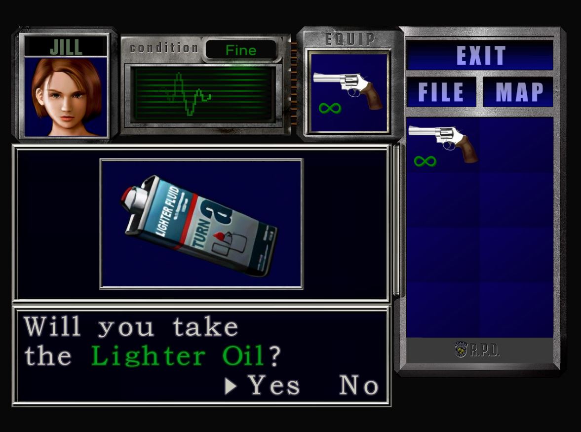 Resident Evil HD UI