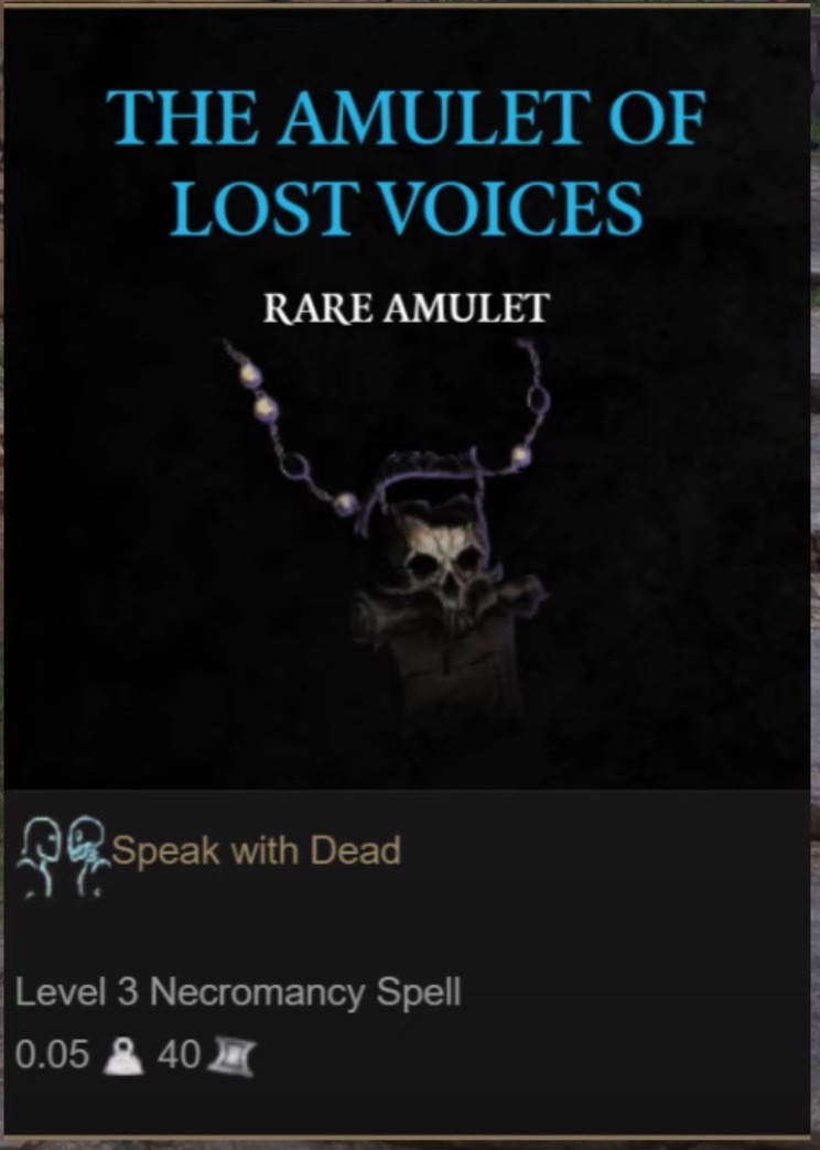 The Amulet of Lost Voices