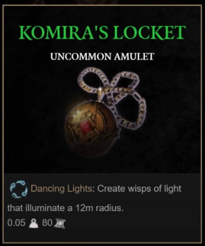 BG3 20 BEST Amulets 35 Hours Experience EXputer Com   18.Komiras Locket 