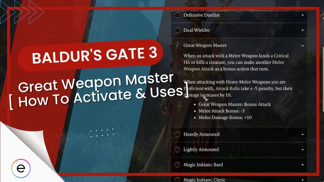 baldur's gate 3 turn off great weapon master