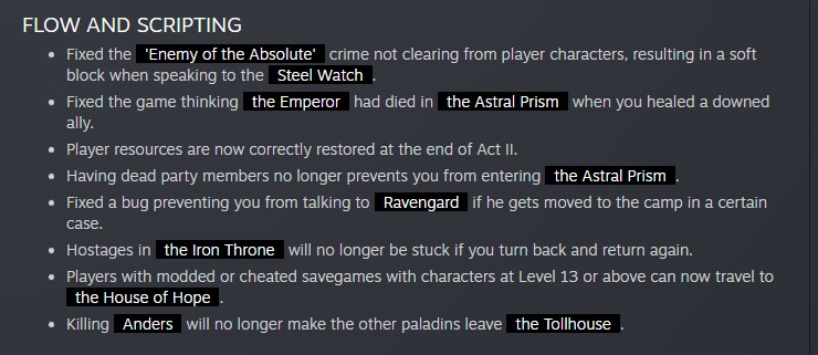 Baldur's Gate 3 Hotfix #4