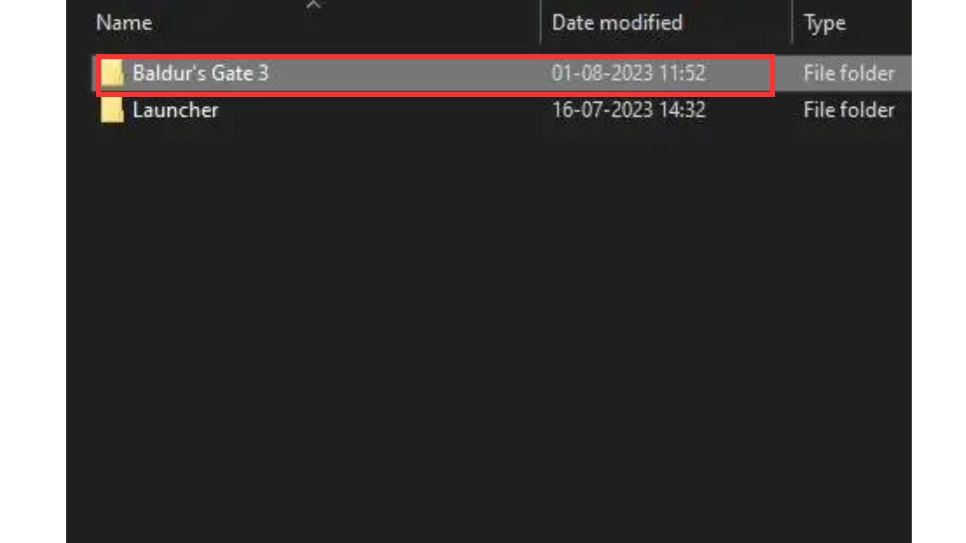 Deleting or renaming Baldur's Gate 3 subfolder