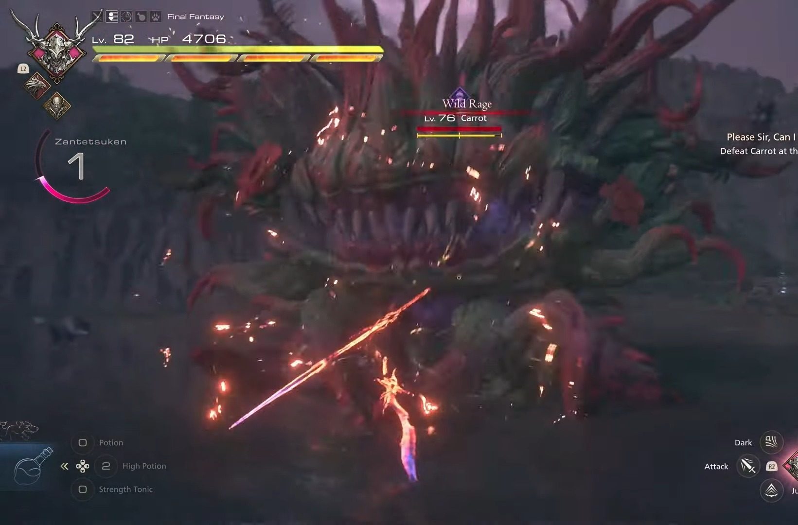 Carrot Fight In Final Fantasy 16