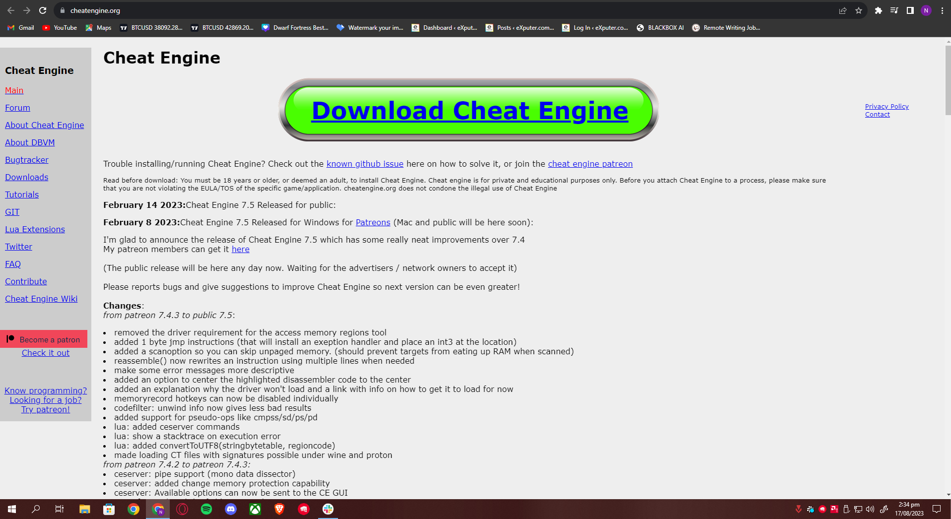 Cheat Engine Official Website