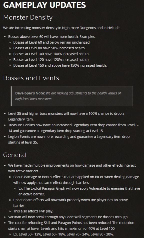 Diablo 4 v1.1.1 Patch Notes