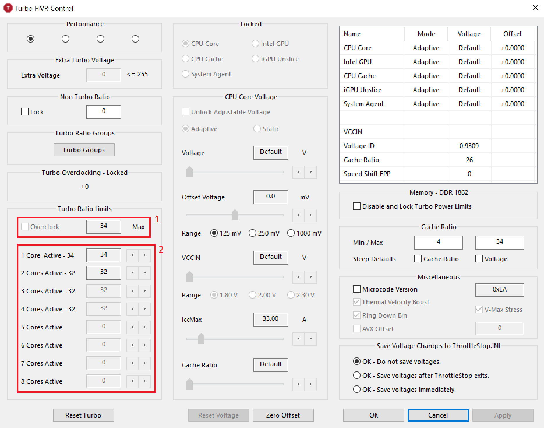 selecting the downclock option for fixing the remnant 2 out of memory error