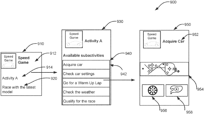 The image shows an example of displaying video game help through a UI.