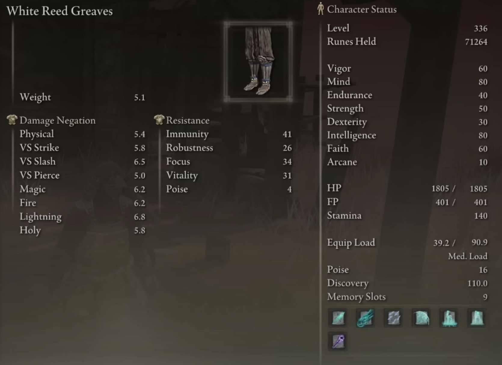 White Reed Greaves