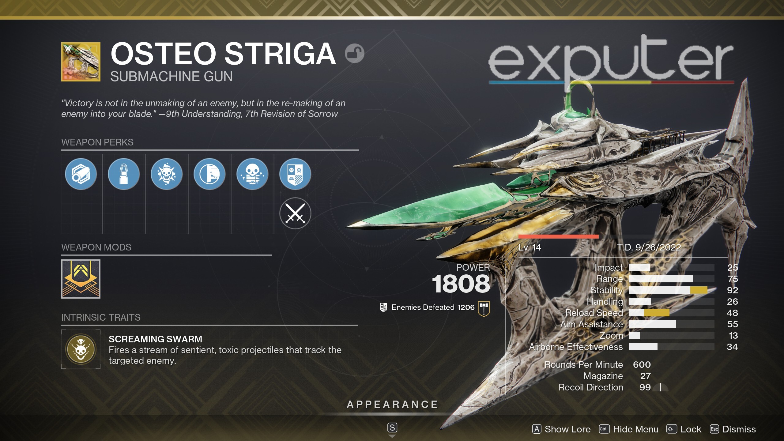 destiny 2 osteo striga