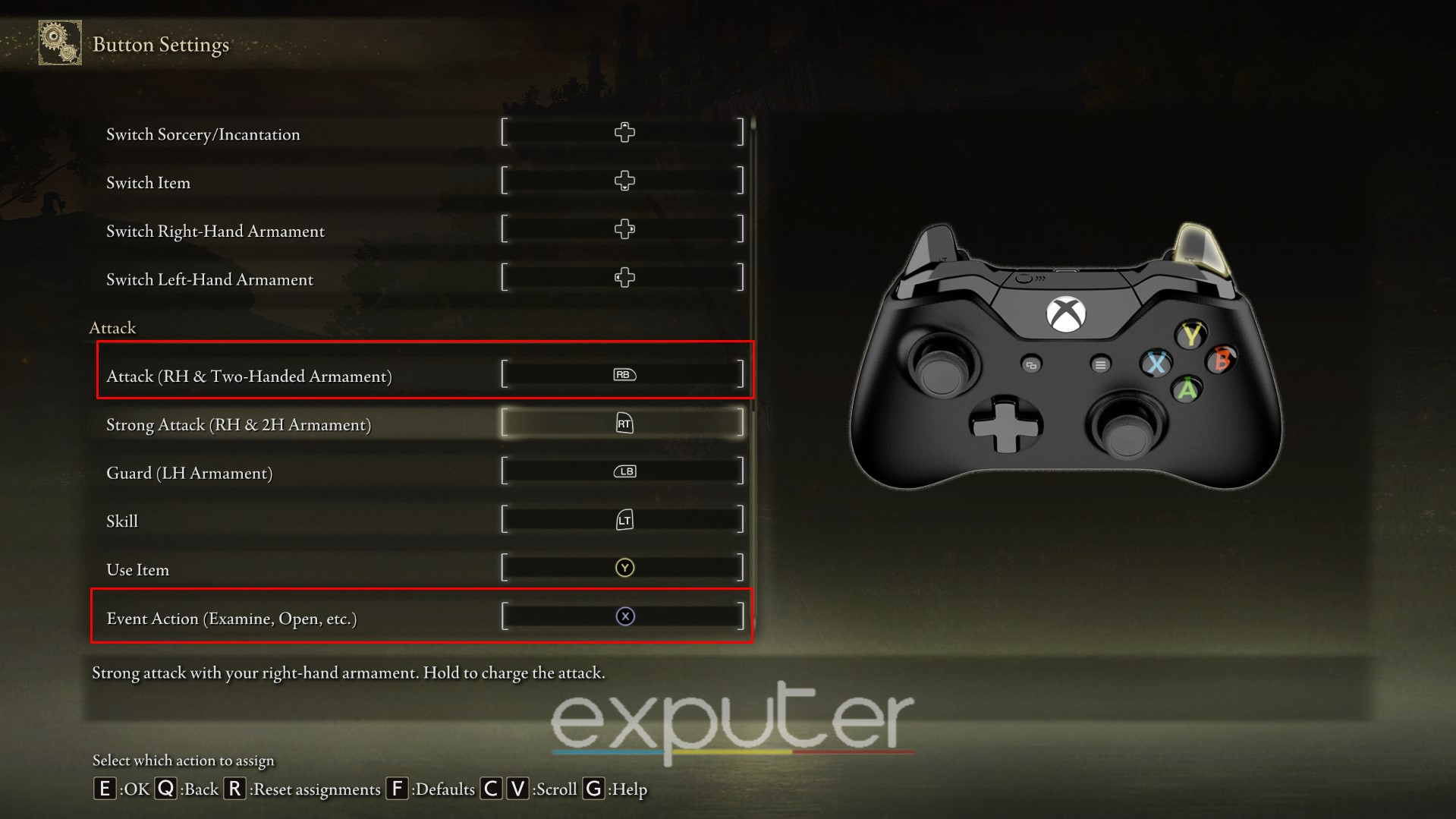 xbox controls for two-handing elden ring