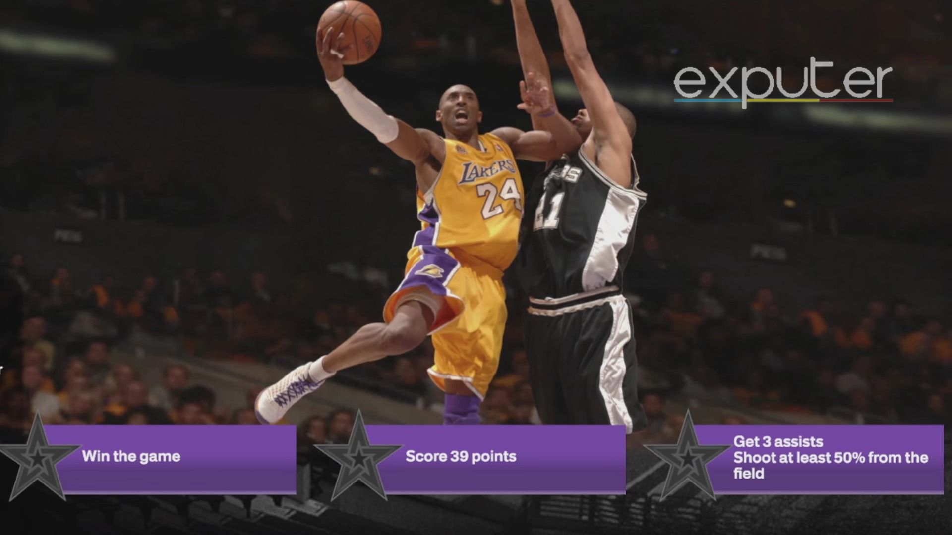 A New Era Mamba moment in NBA 2k24.