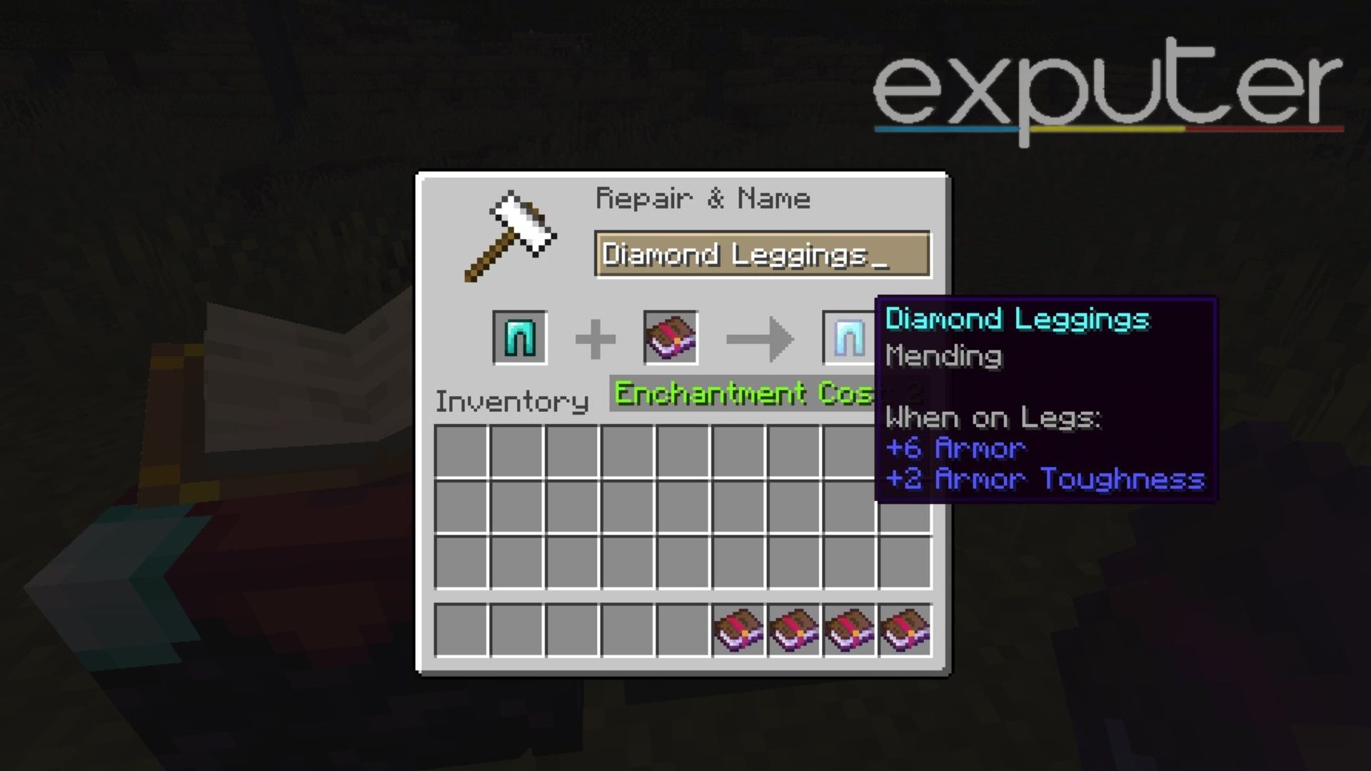 Mending Leggings Enchantment Minecraft 1.20