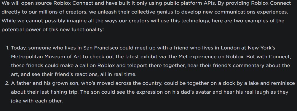 RDC 2023 Roblox Connect, An Open-Source Feature