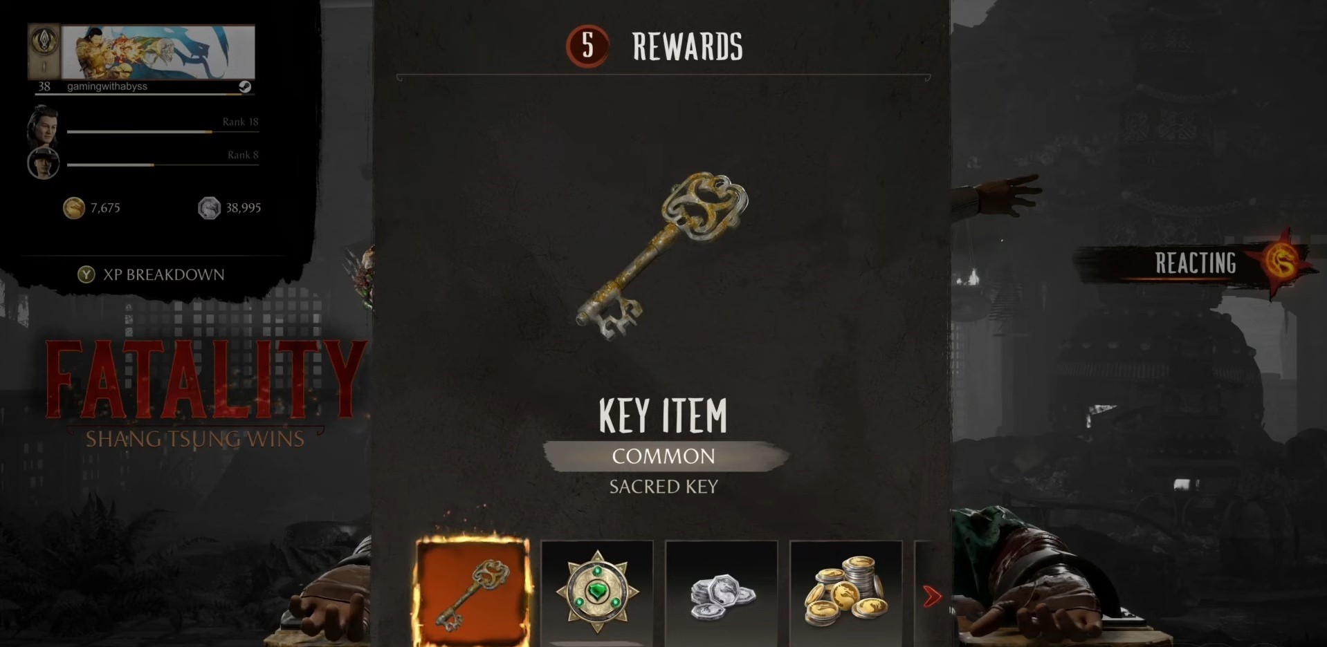 Sacred Key Obtained