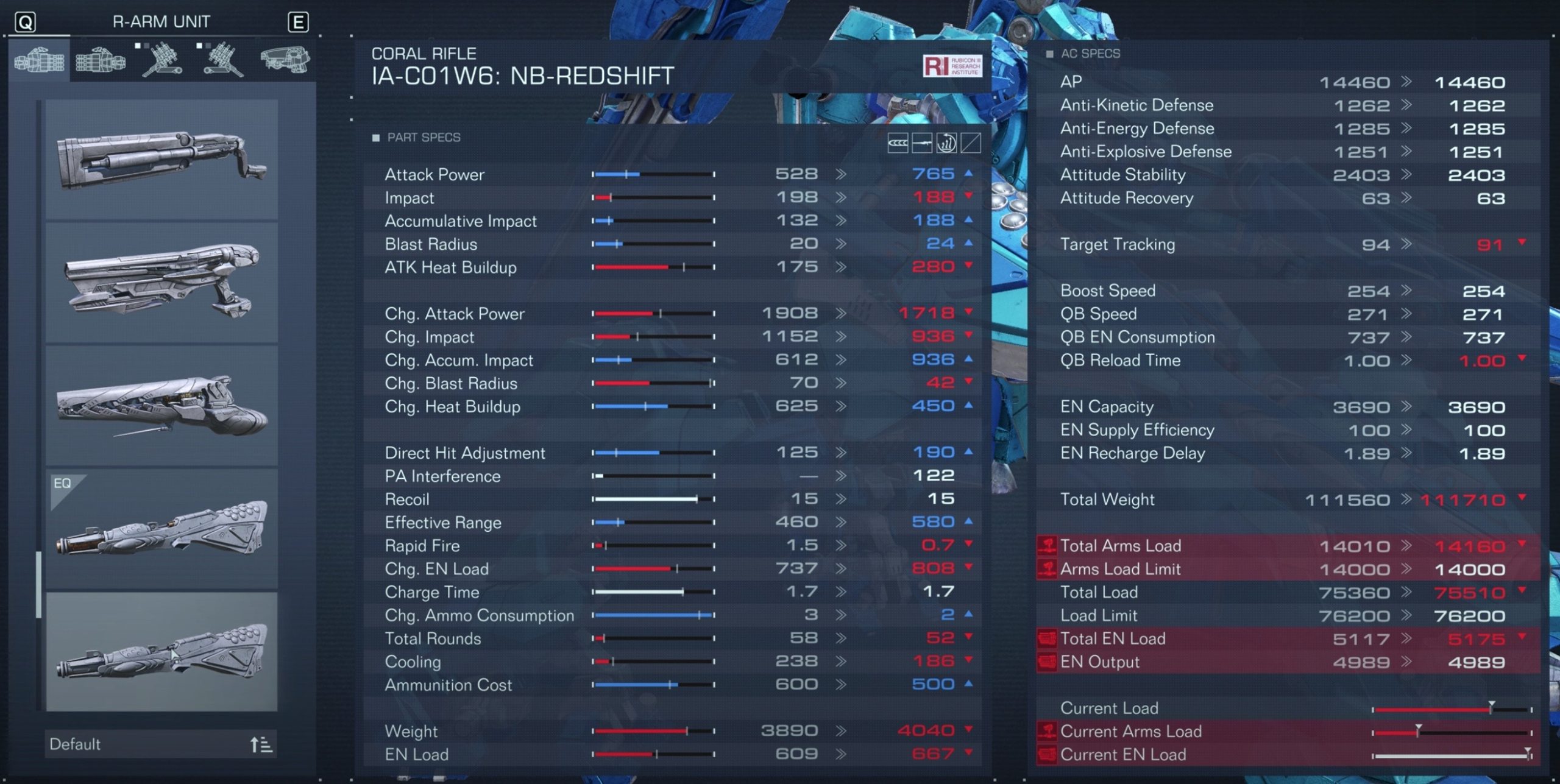 Coral Rifle IA-C01W6: NB-REDSHIFT