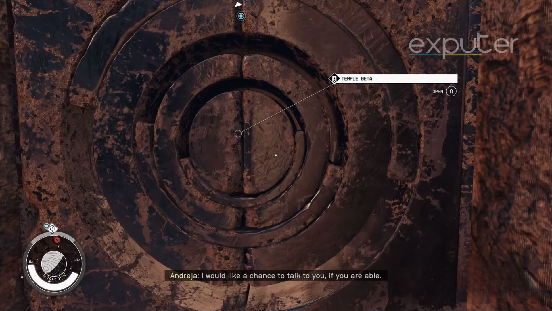 Starfield Beta temple location