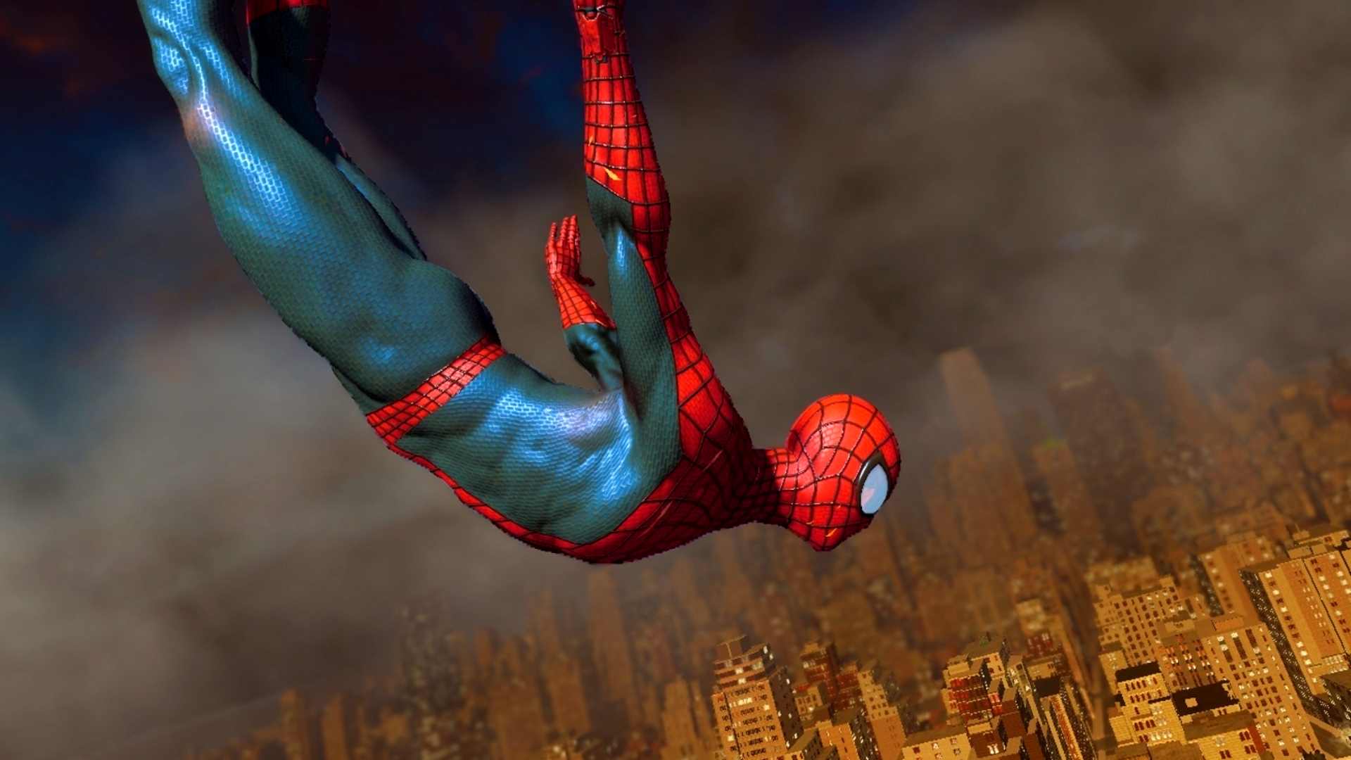 Spidey's dive here represents the state of his games at the time.