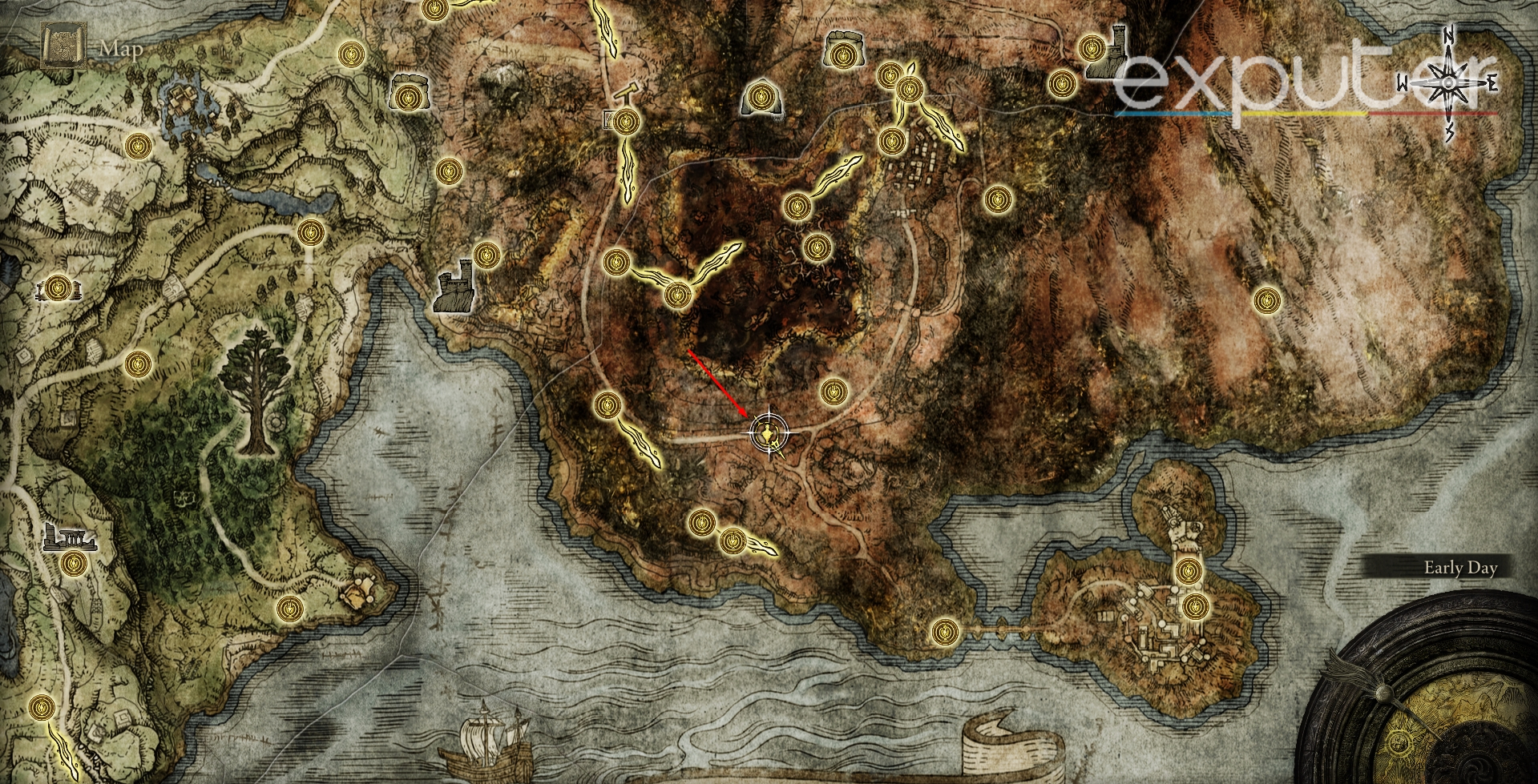 caelid map fragment elden ring