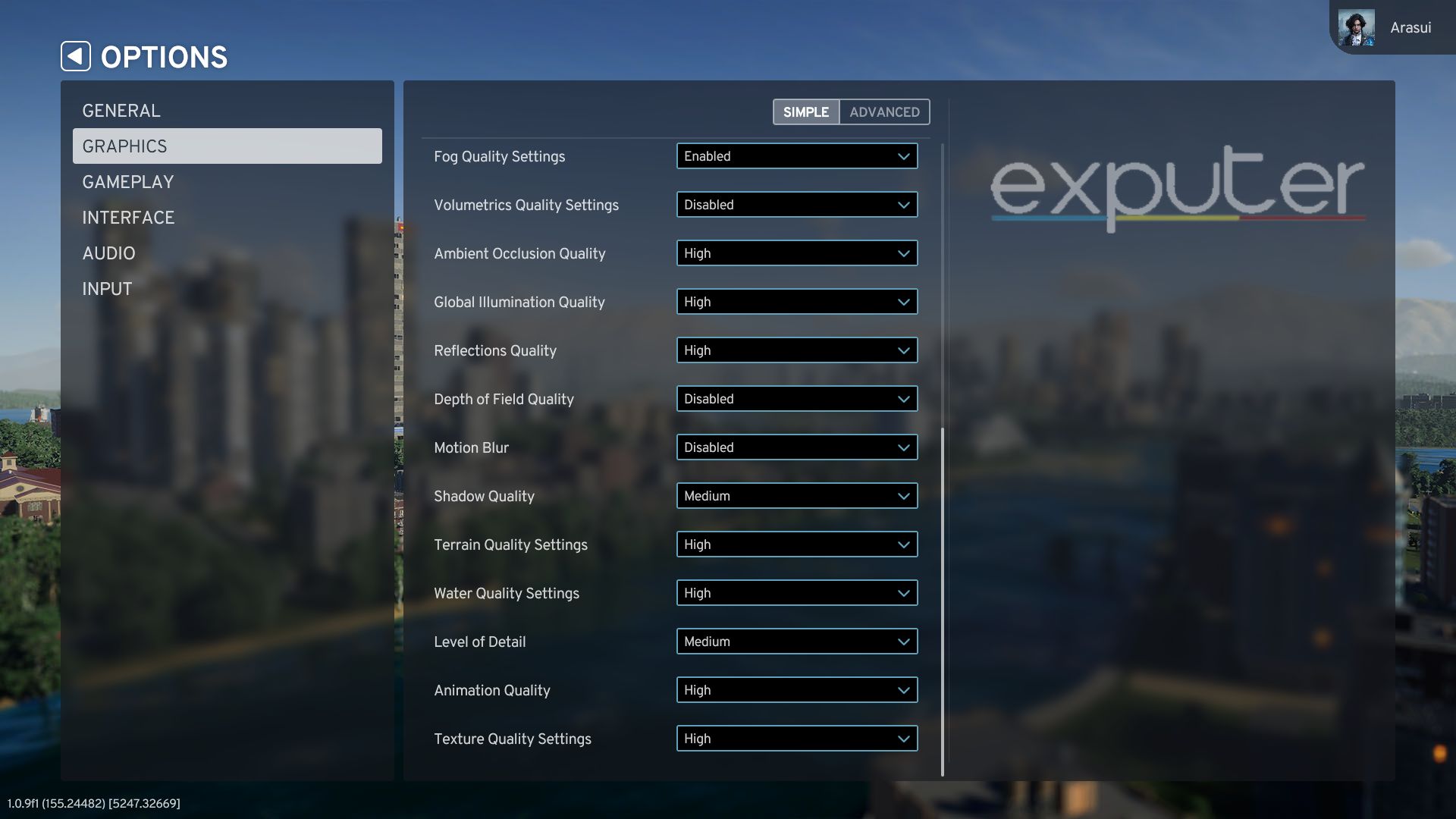 Basic Graphics Settings Cities Skylines 2