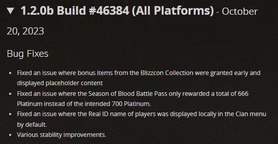 Diablo 4 v1.2.0b Patch Notes