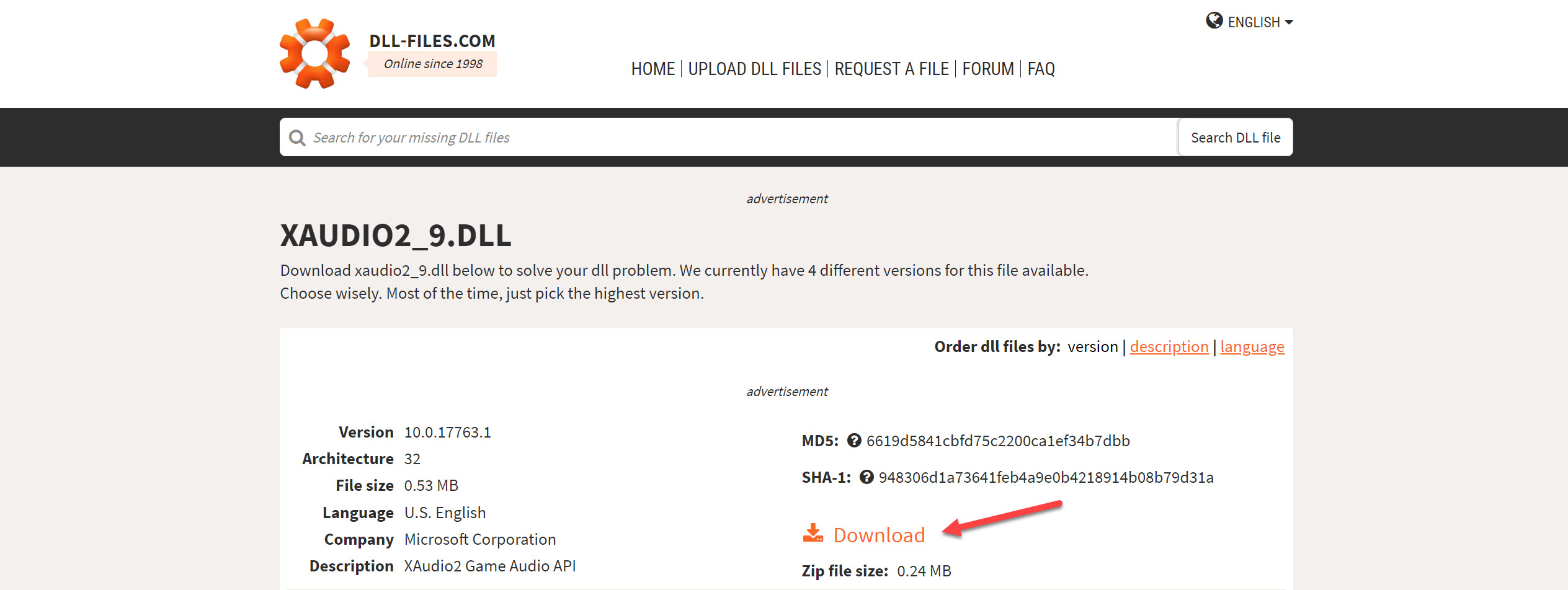 Download XAUDIO2_9.DLL file