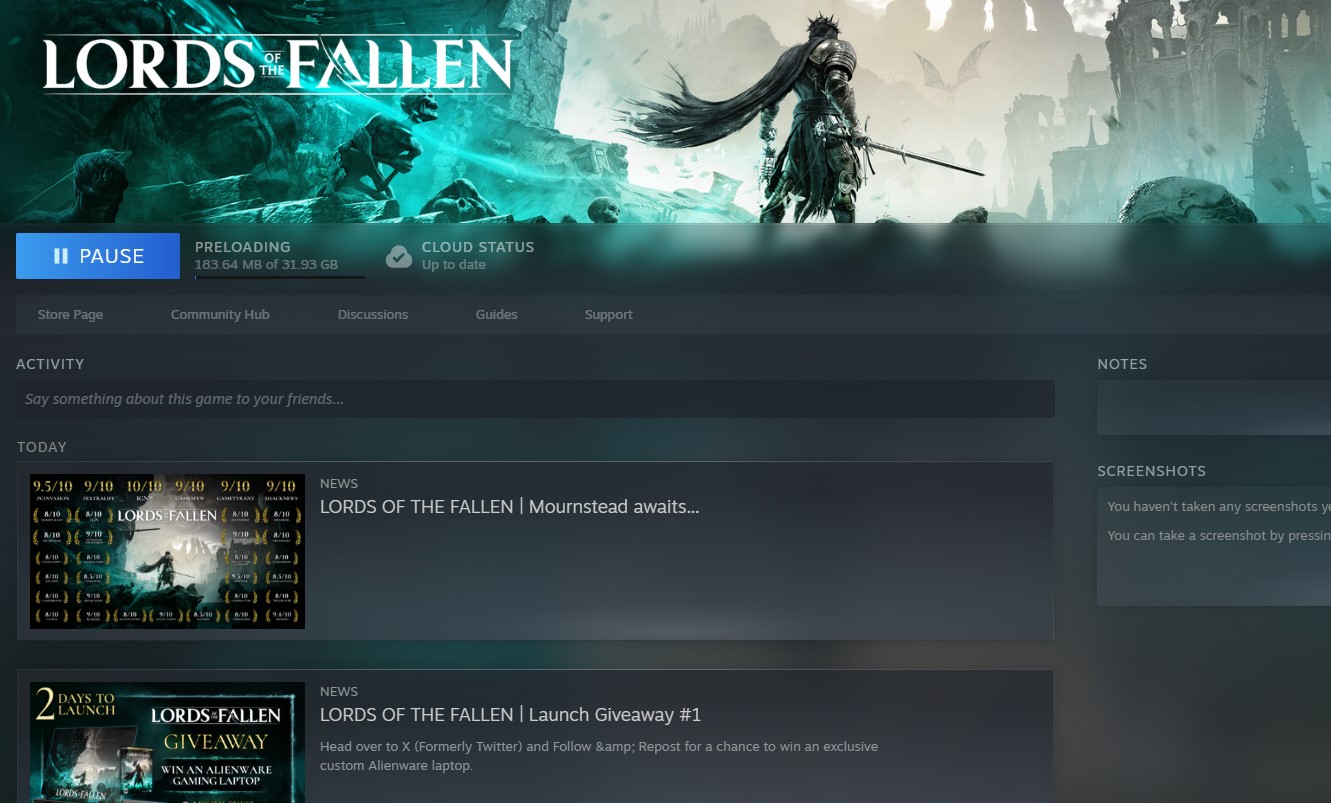 Lords of the Fallen - Steam Preload