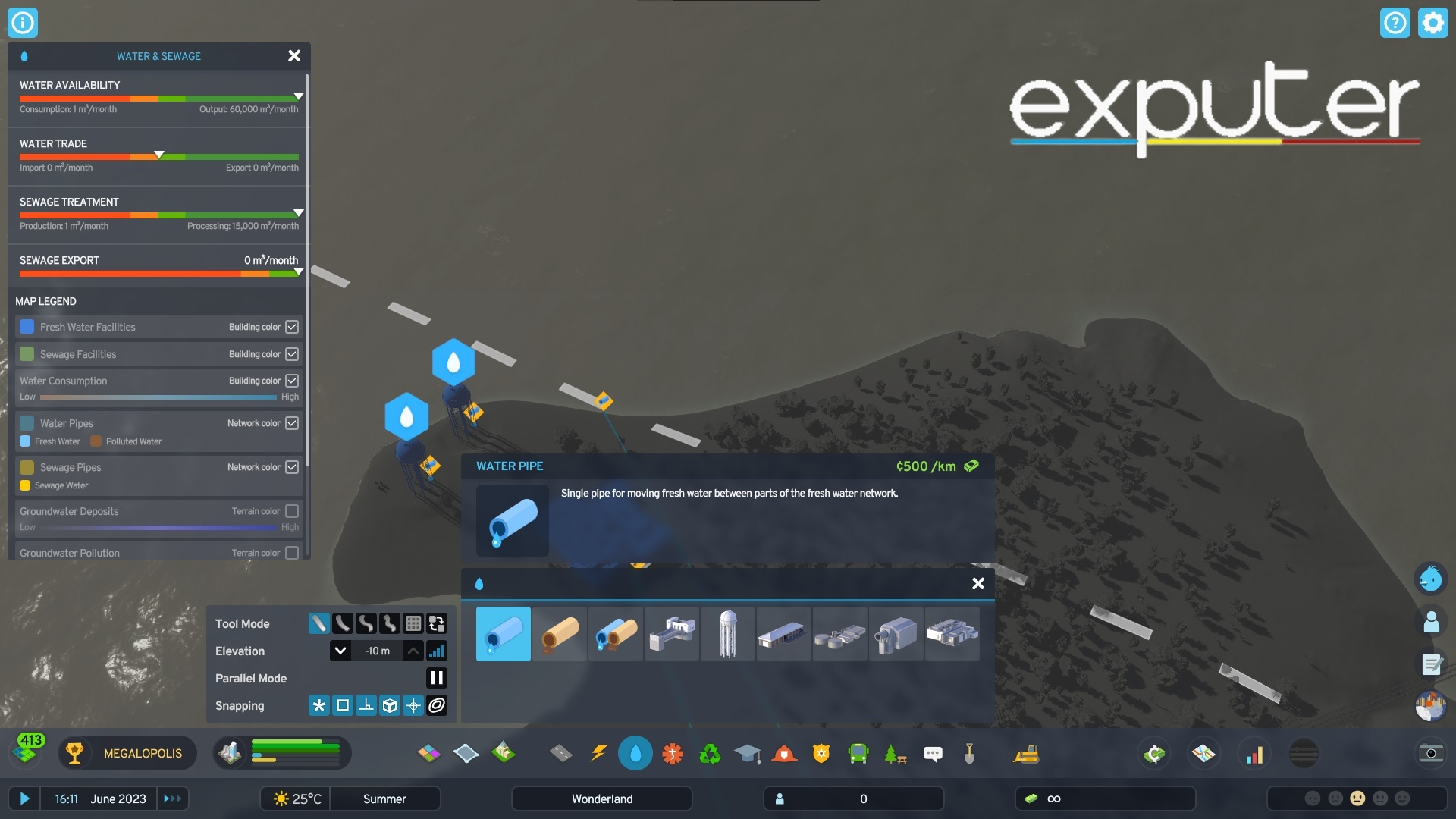 cities skylines 2 how to export water