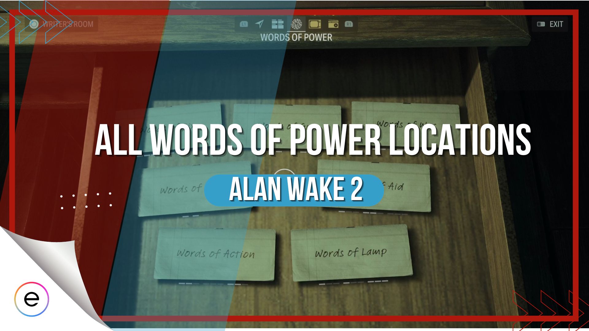 All Alan Wake 2 Words of Power locations