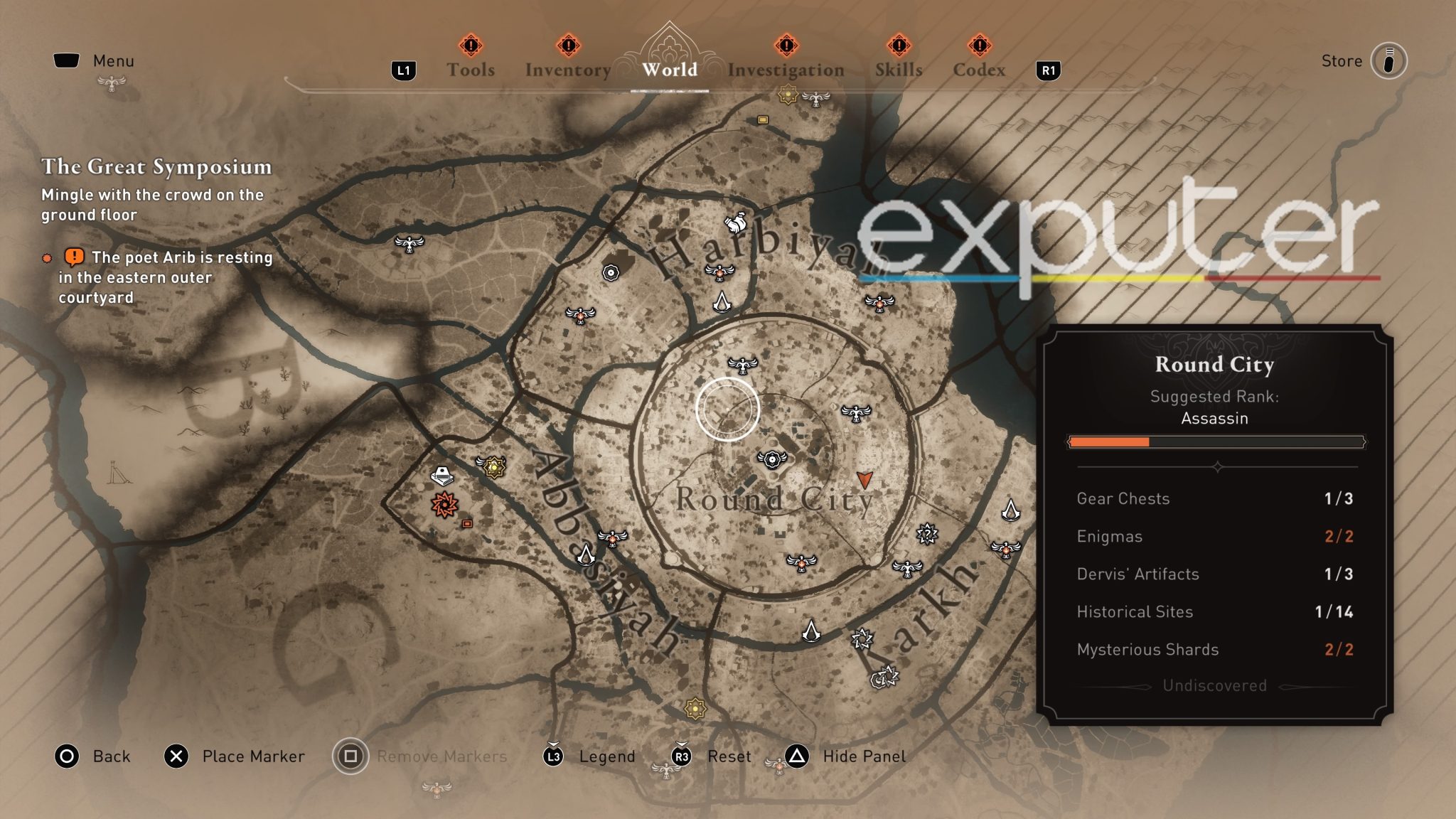 AC Mirage Map Size Comparison EXputer