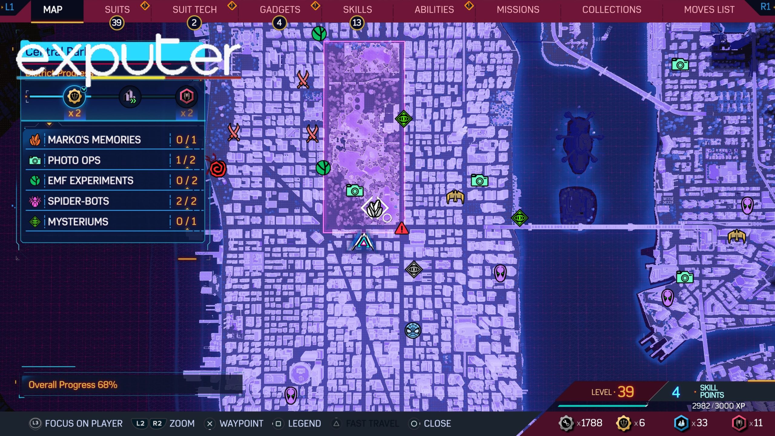 spider-man 2 marko memory locations