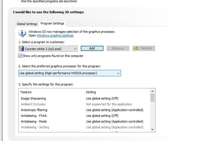 cs 2 nvidia high performance