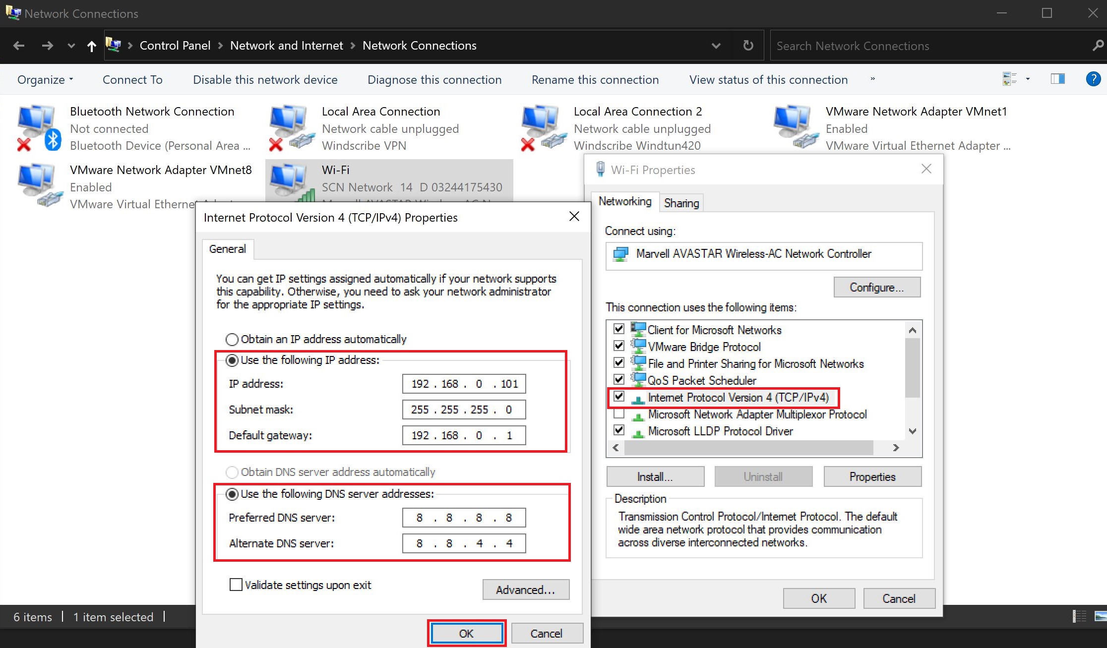 Setting a static ip to solve hueneme negev error