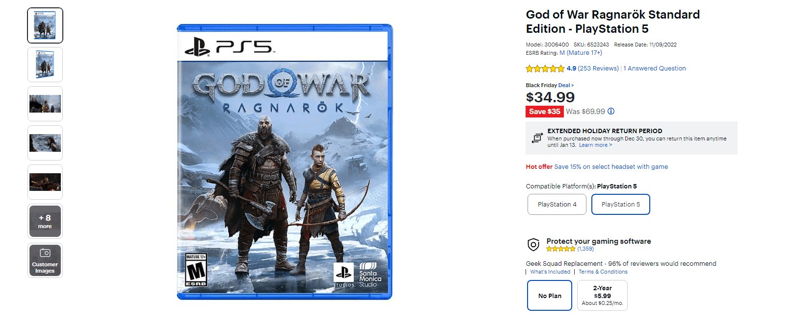 God of War Ragnarok on Sale Right Now