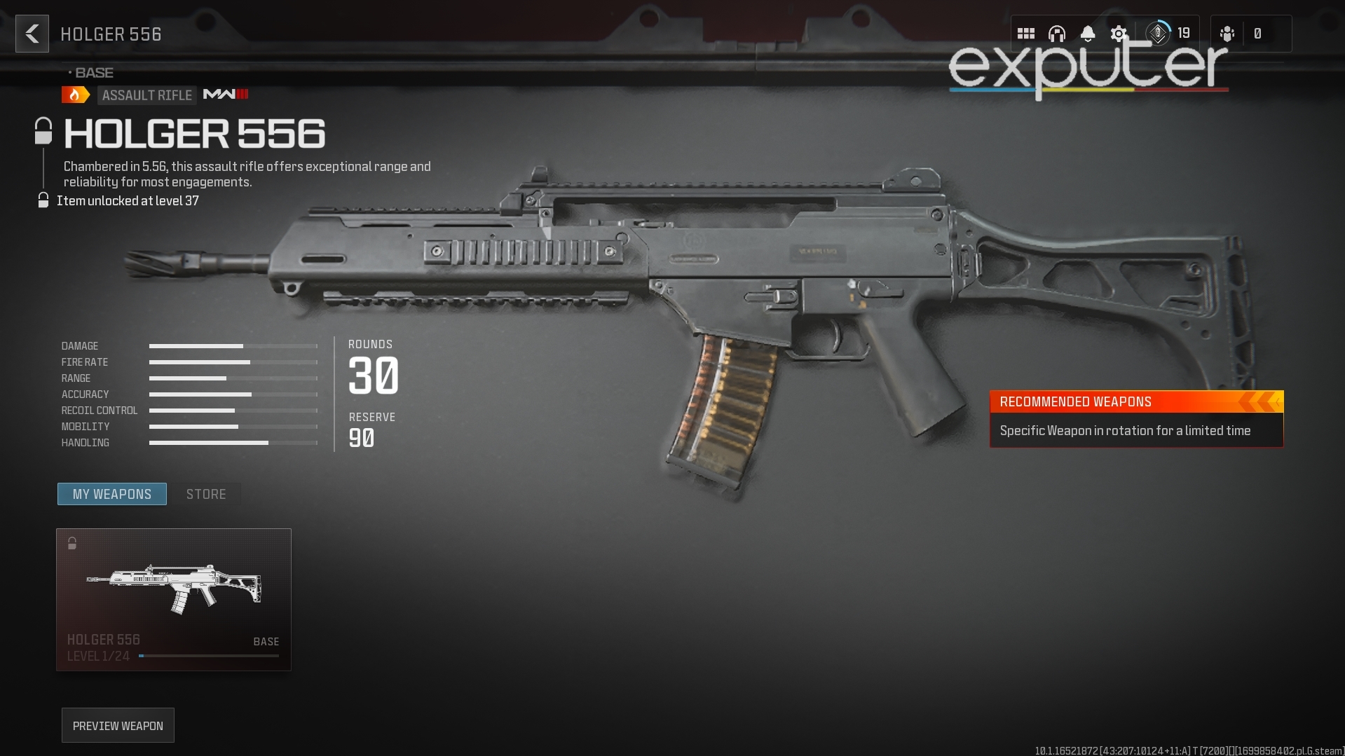 Holger 556 weapon in modern warfare 3