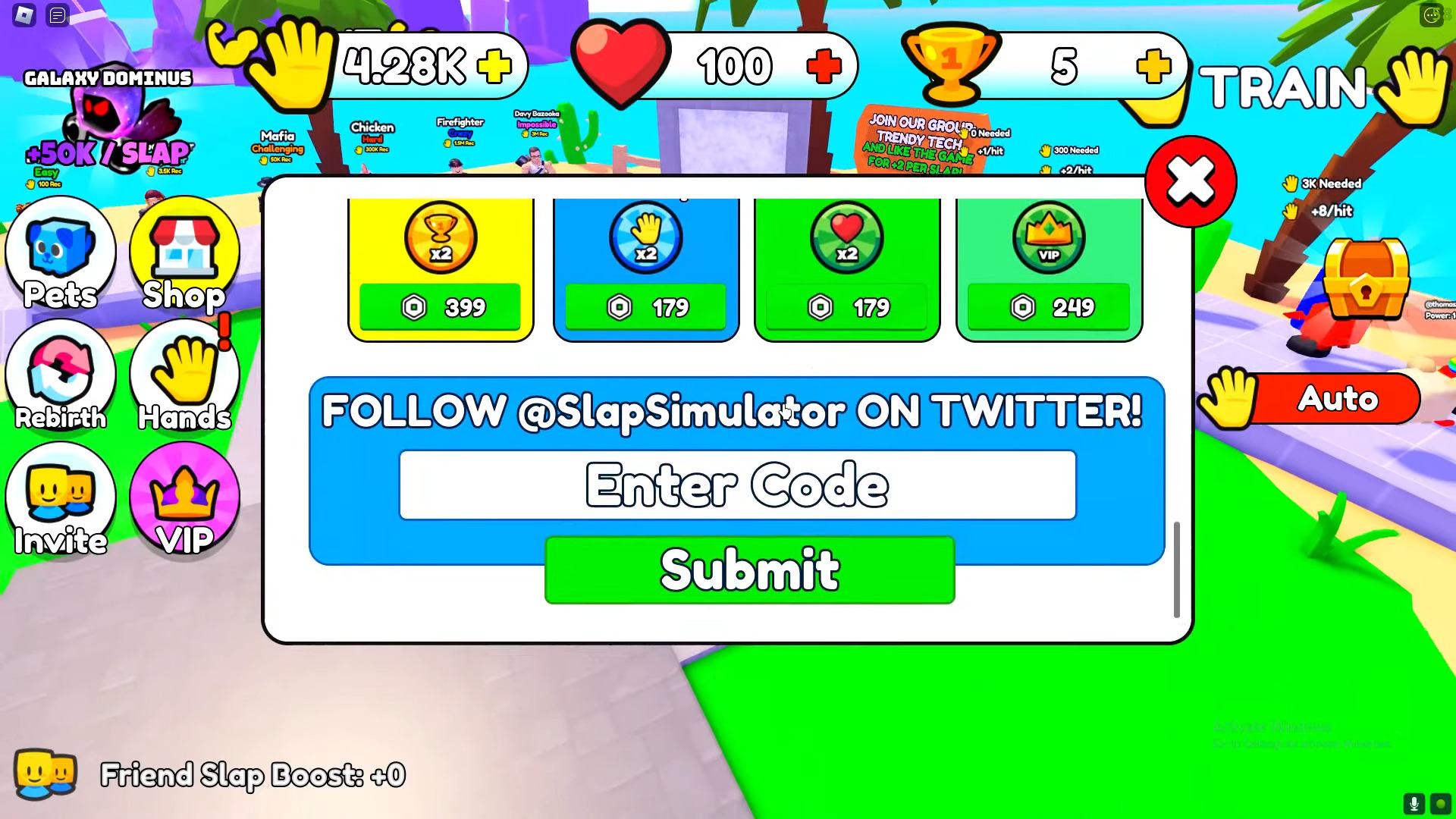 Power Slap Simulator codes December 2023