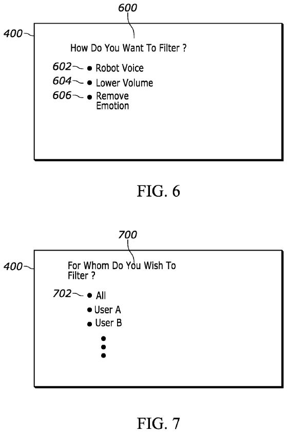 The image reveals additional details of emotion filtering system.