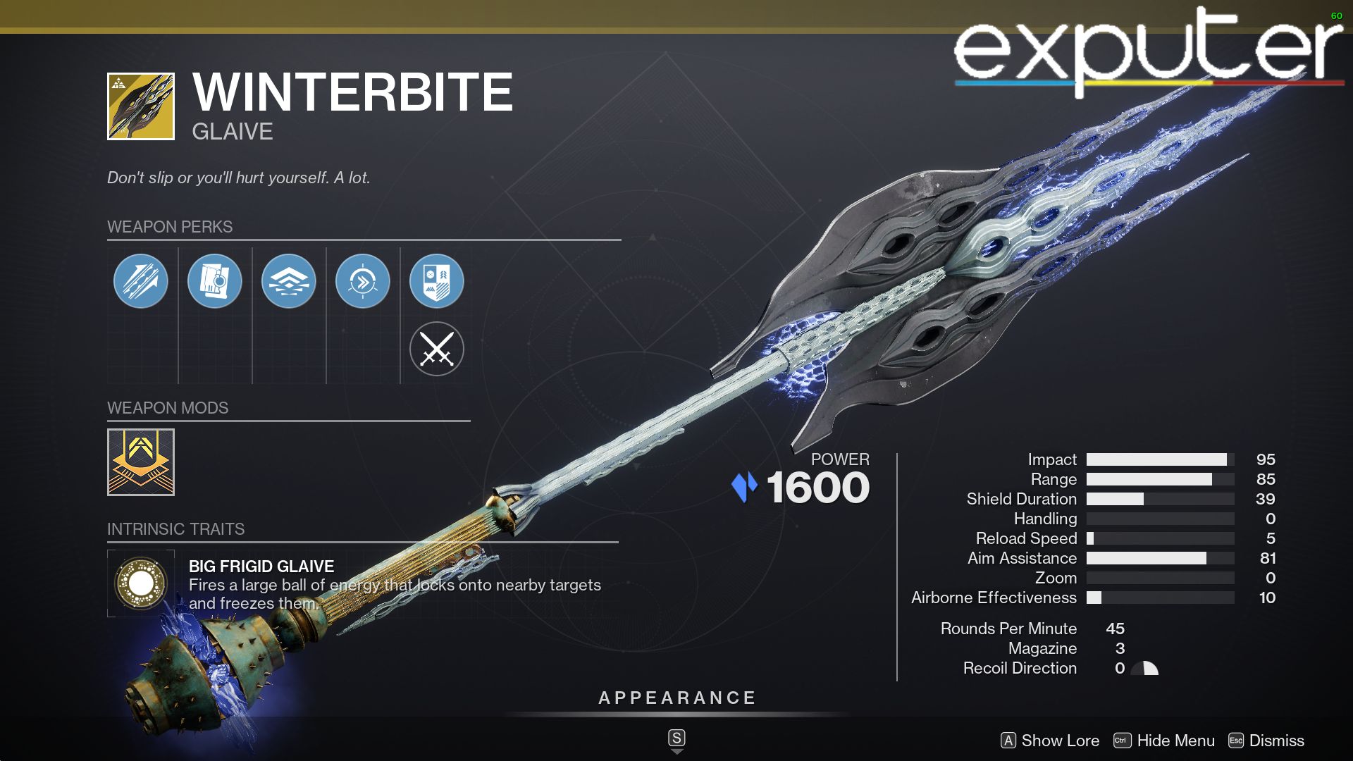 exotic heavy destiny 2 best glaive