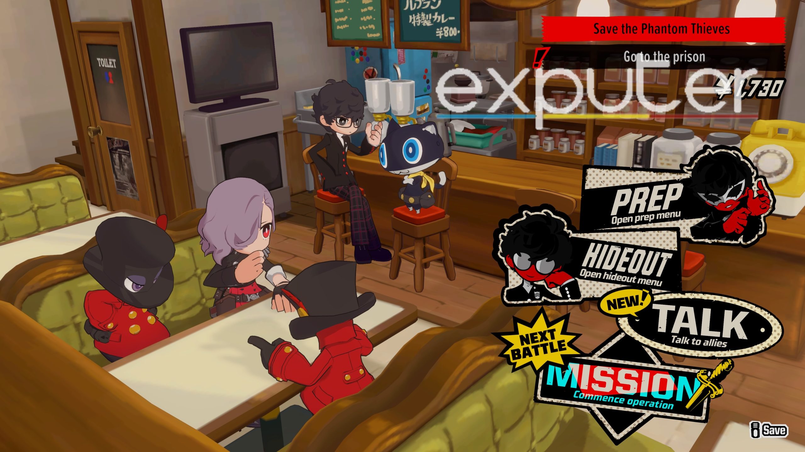 persona 5 tactica hideout