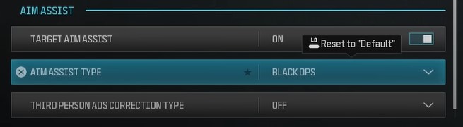 best mw3 aim assist settings